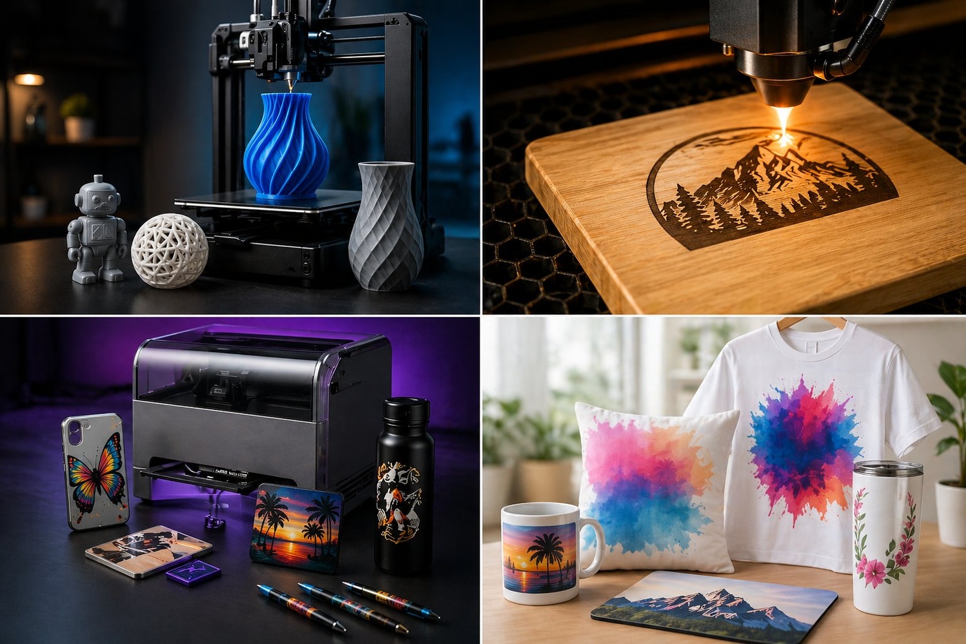3D printing, laser engraving, UV printing and sublimation products by JEG's Designs